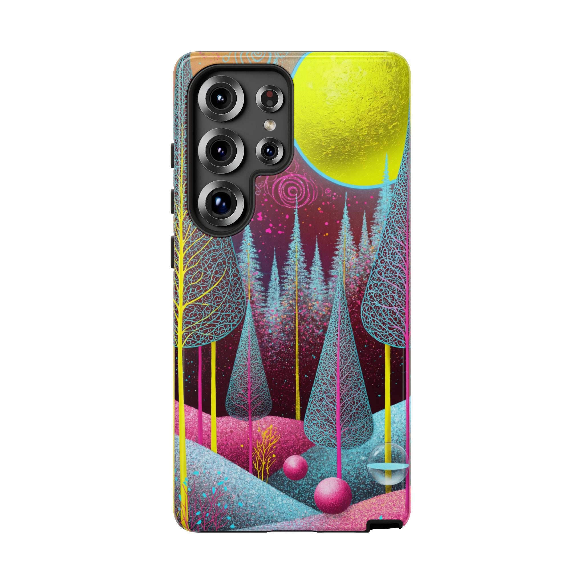 Neon Dreamscape Forest Samsung Galaxy Case