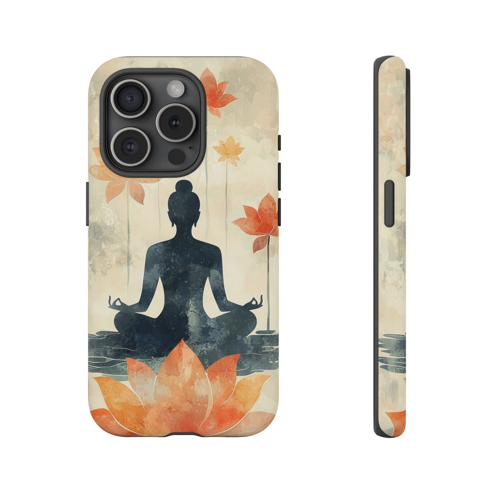 Yoga Lotus iPhone Case | Meditative Silhouette
