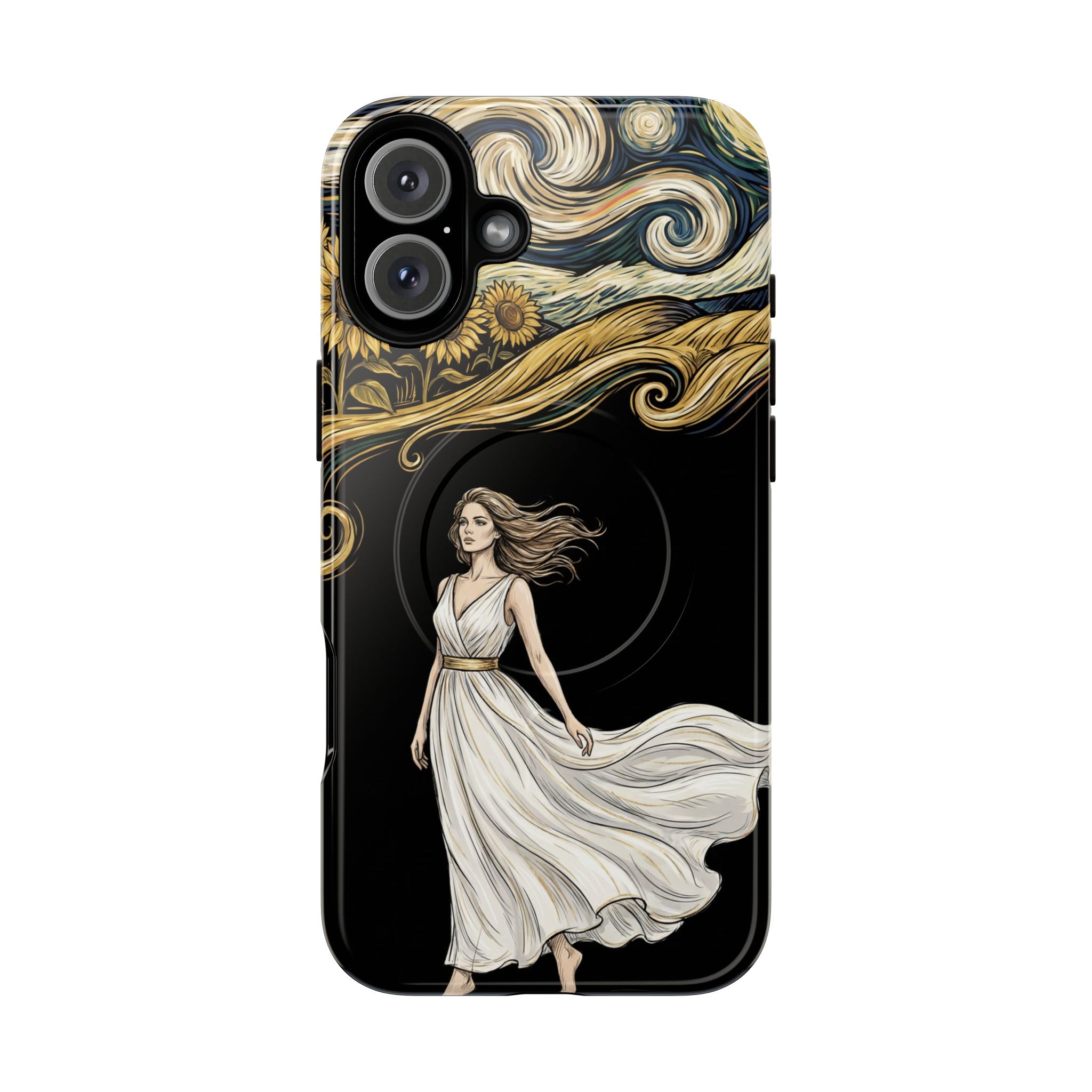 Grecian Muse MagSafe iPhone Case | Artistic Goddess Protective Case