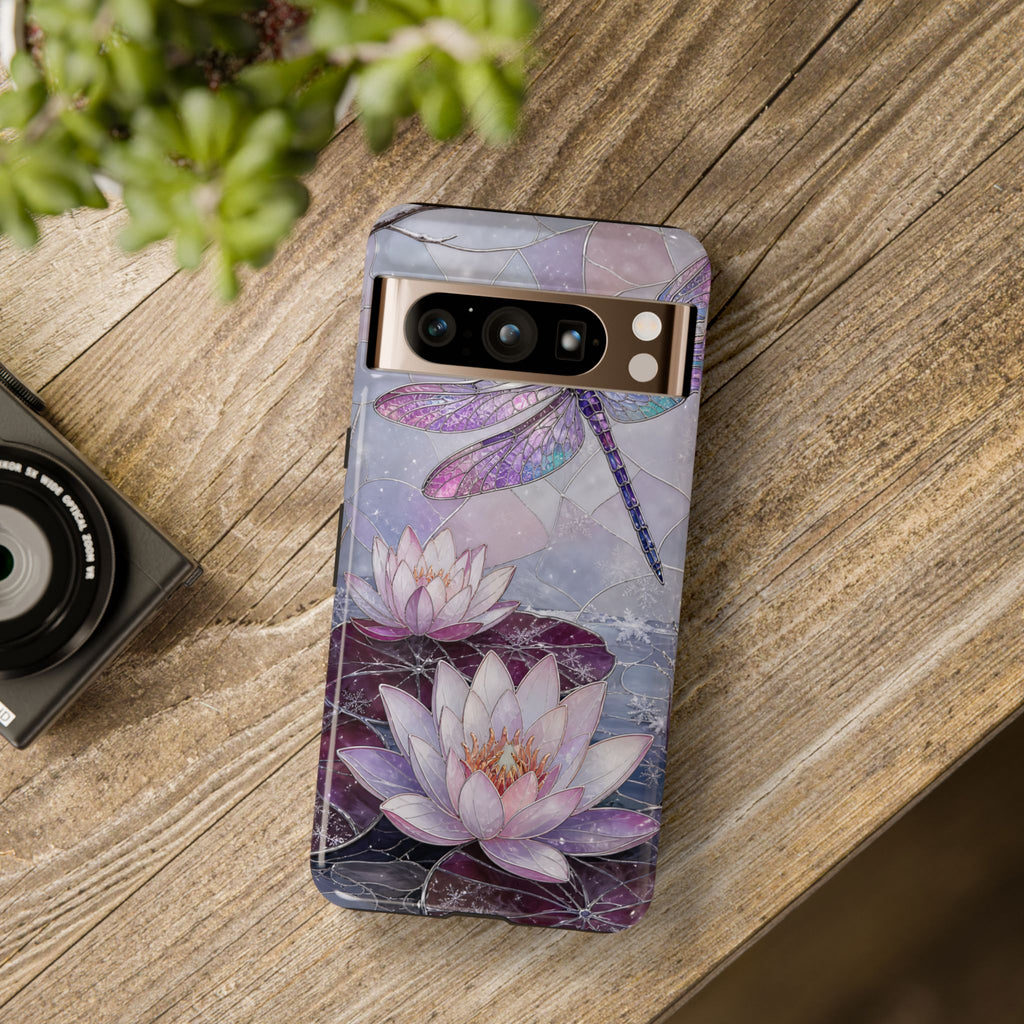 Dragonfly Google Pixel Phone Case | Lotus Flower Phone Case