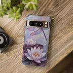 Dragonfly Google Pixel Phone Case | Lotus Flower Phone Case