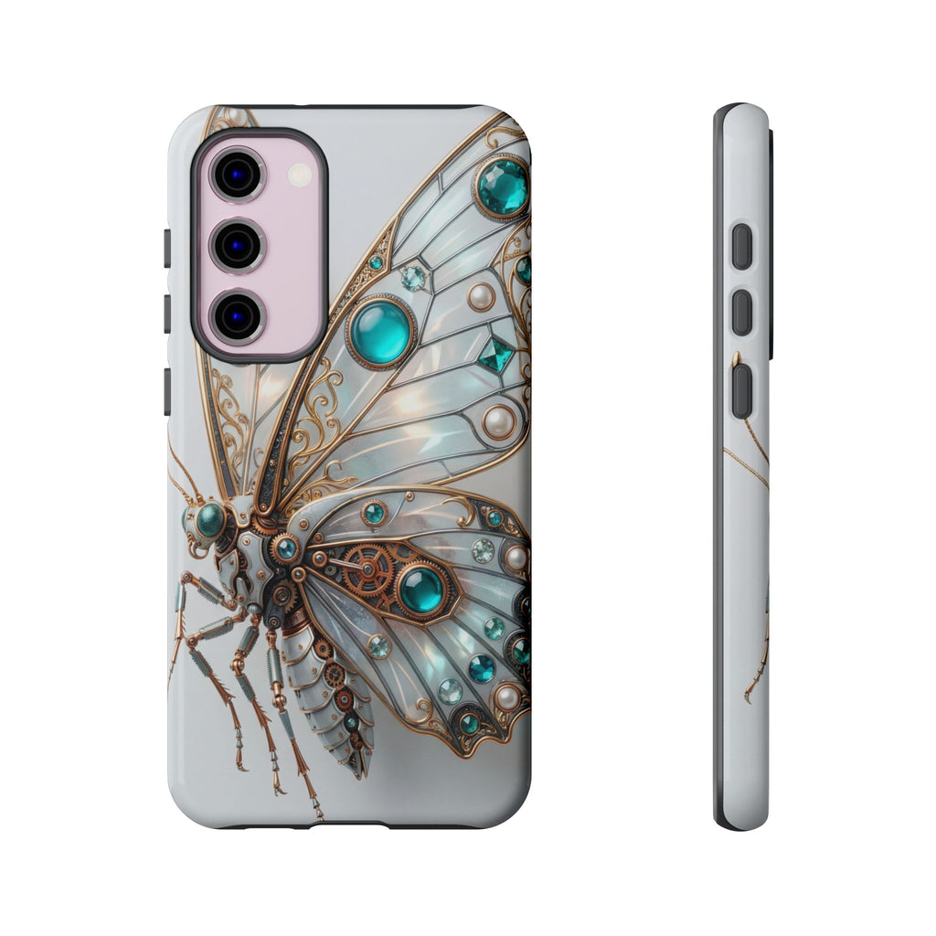Butterfly Gem Phone Case — Steampunk Teal Jewel Samsung Galaxy Case