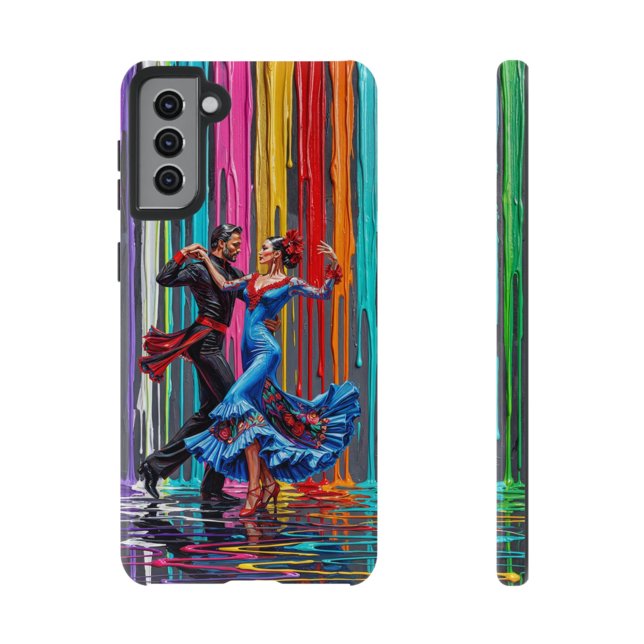 Colorful Tango Samsung Galaxy Phone Case | Vibrant Dancing Couple Art Protection