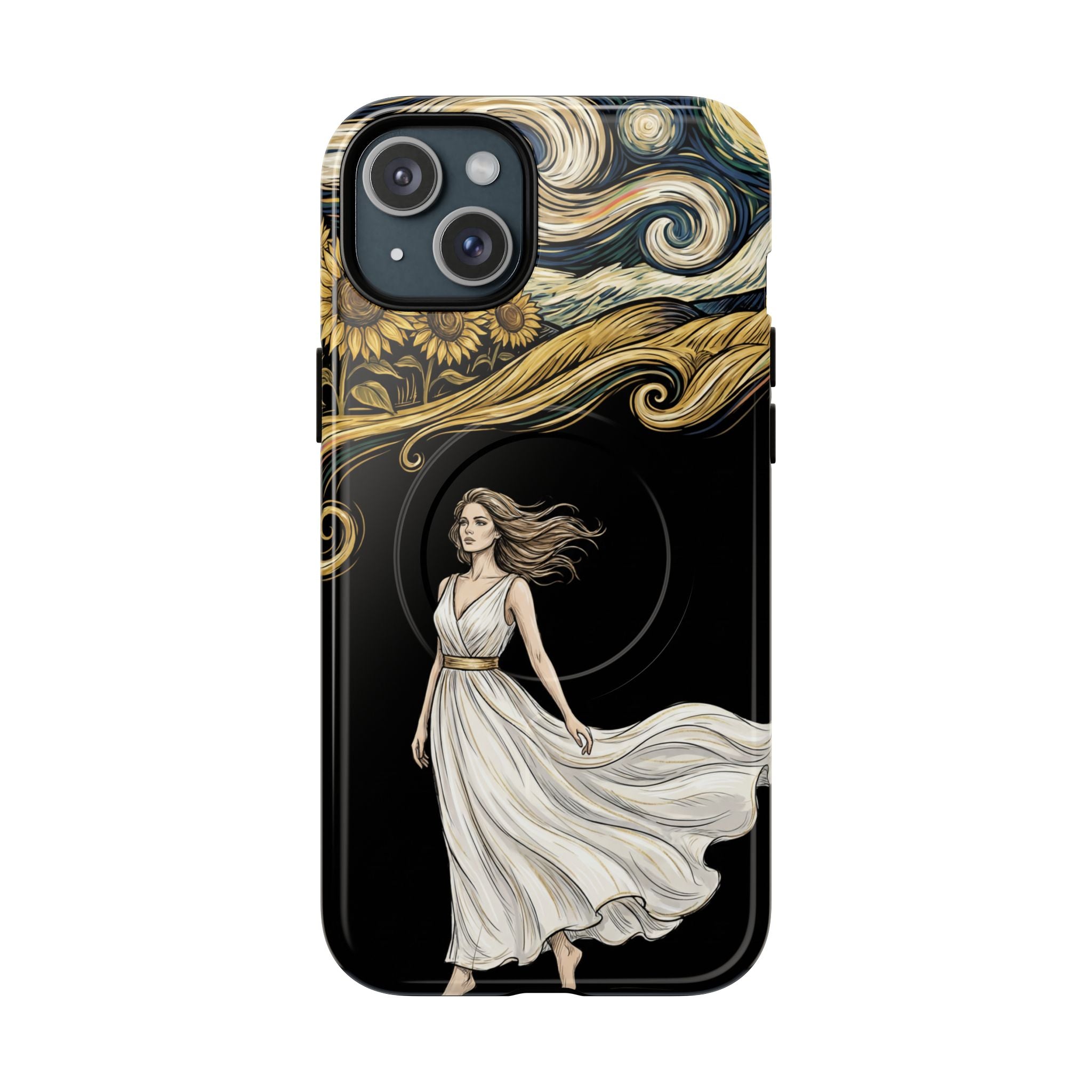 Grecian Muse MagSafe iPhone Case | Artistic Goddess Protective Case