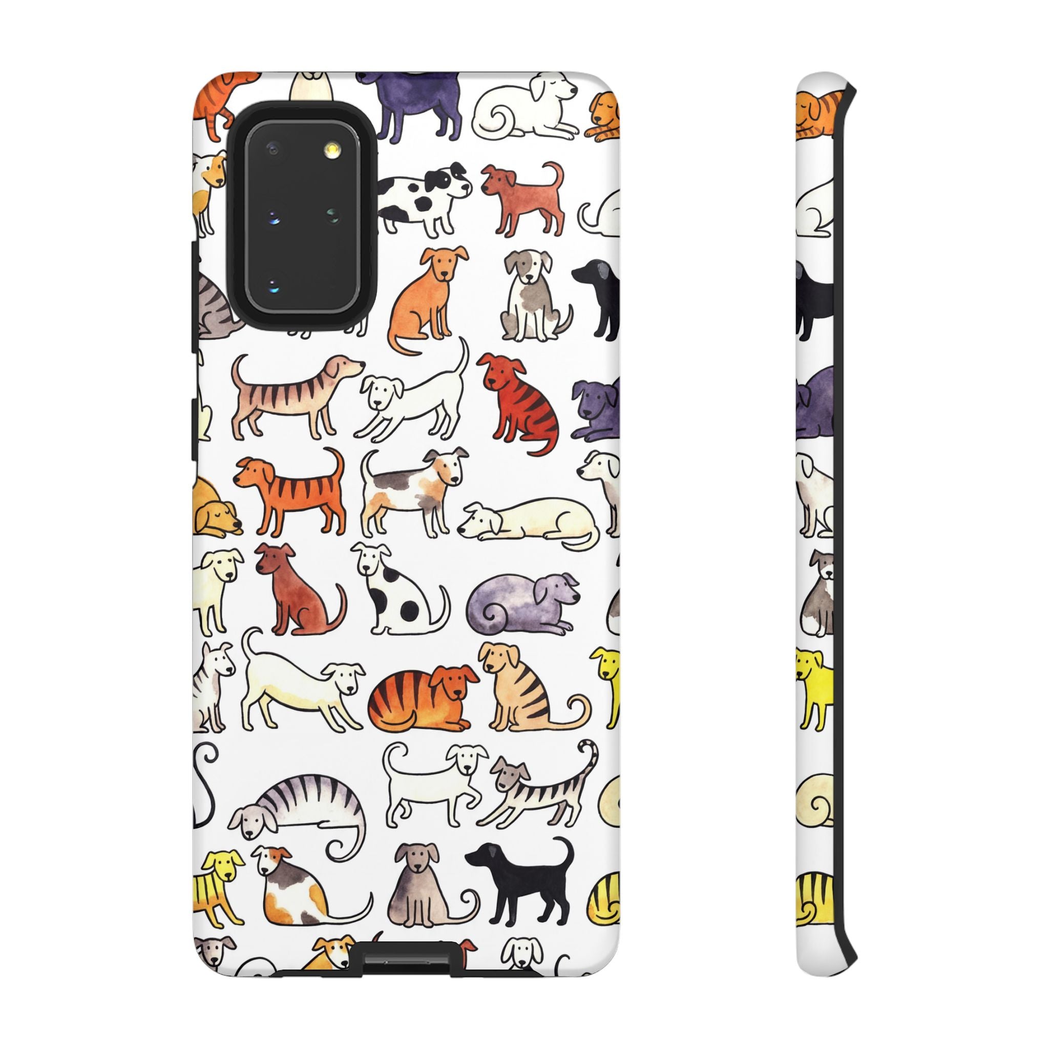 Dog Pattern Samsung Galaxy Case | Cute Colourful Dogs