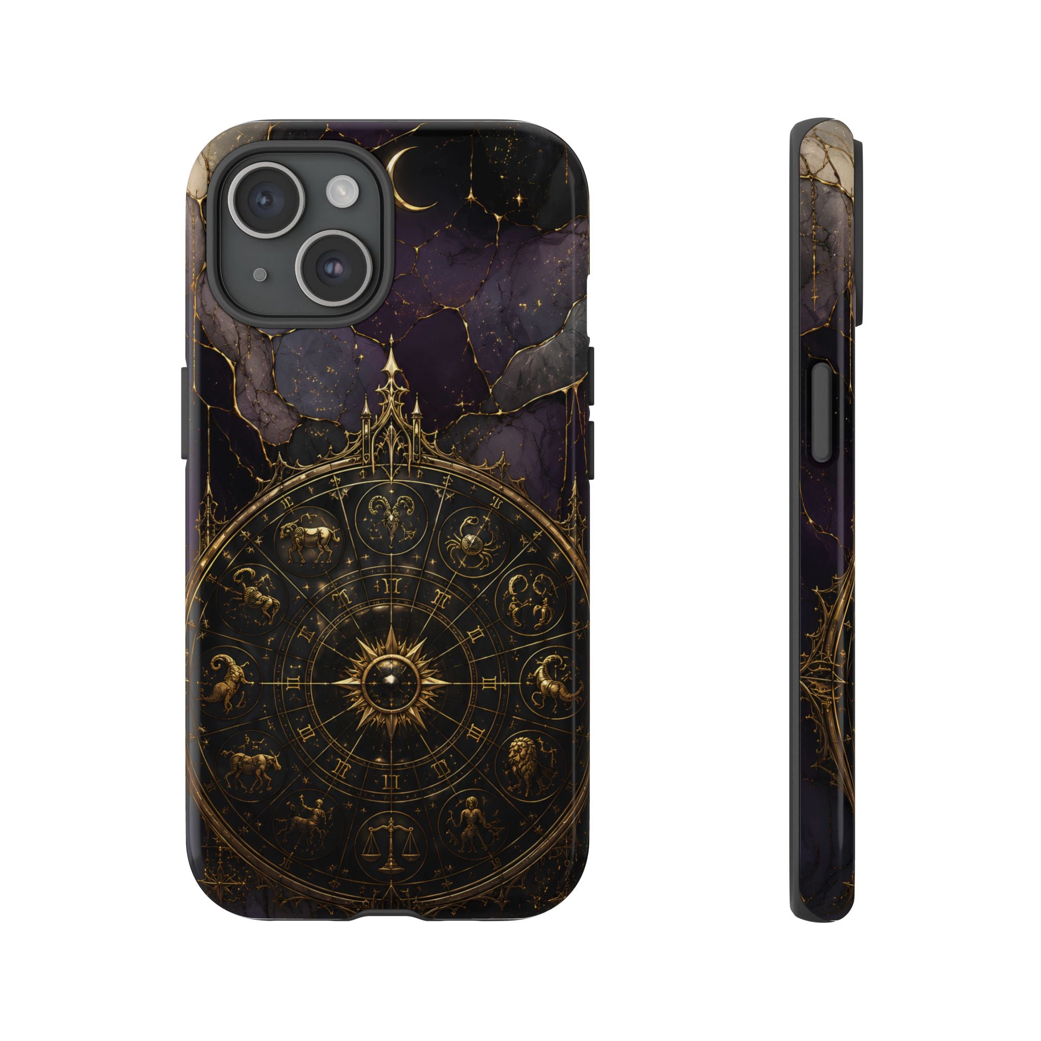 Astrology Wheel iPhone Case | Vintage Zodiac iPhone Case
