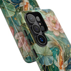 Koi Fish Samsung Galaxy Phone Case | Lotus Pond Art Cover
