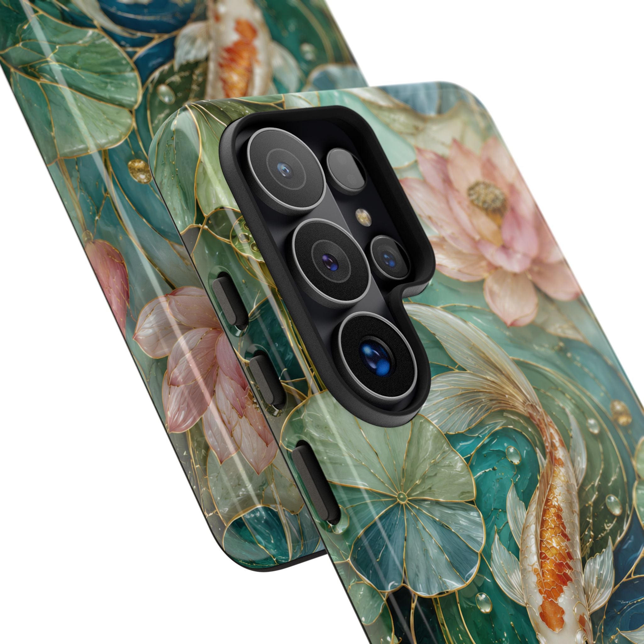 Koi Fish Samsung Galaxy Phone Case | Lotus Pond Art Cover