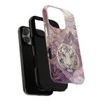 White Tiger iPhone Case | Cherry Blossom Art Cover