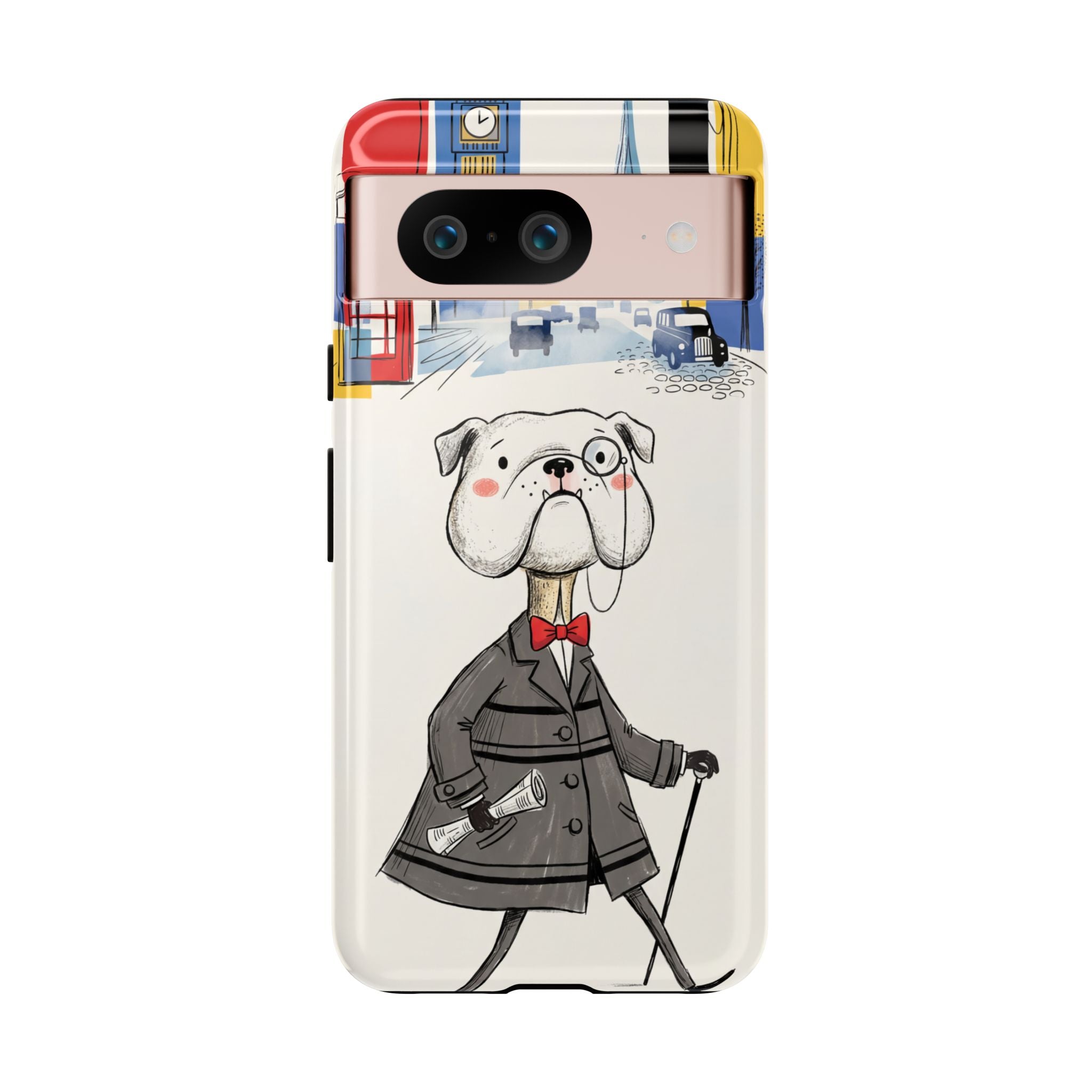 Vintage Dapper Gentleman Bulldog Google Pixel Phone Case
