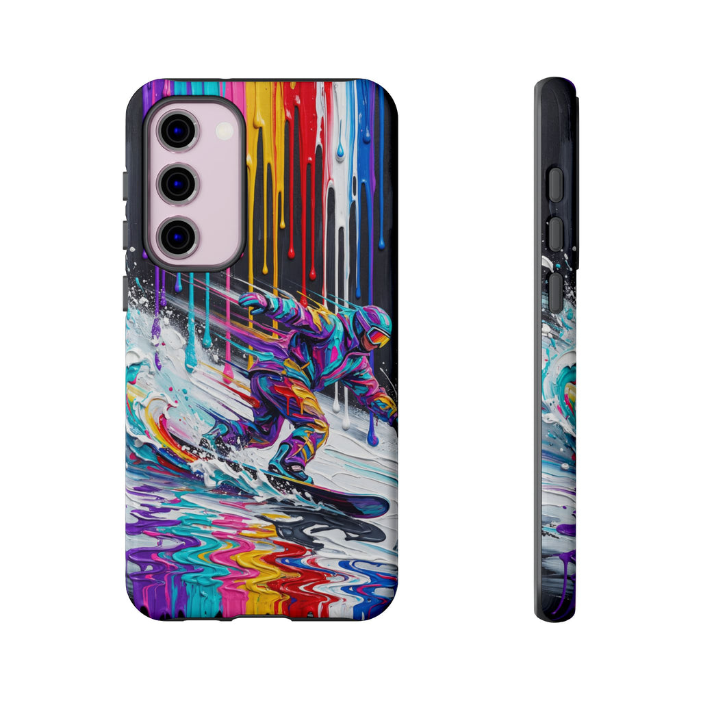 Colourful Snowboarder Art  Samsung Galaxy Phone Case