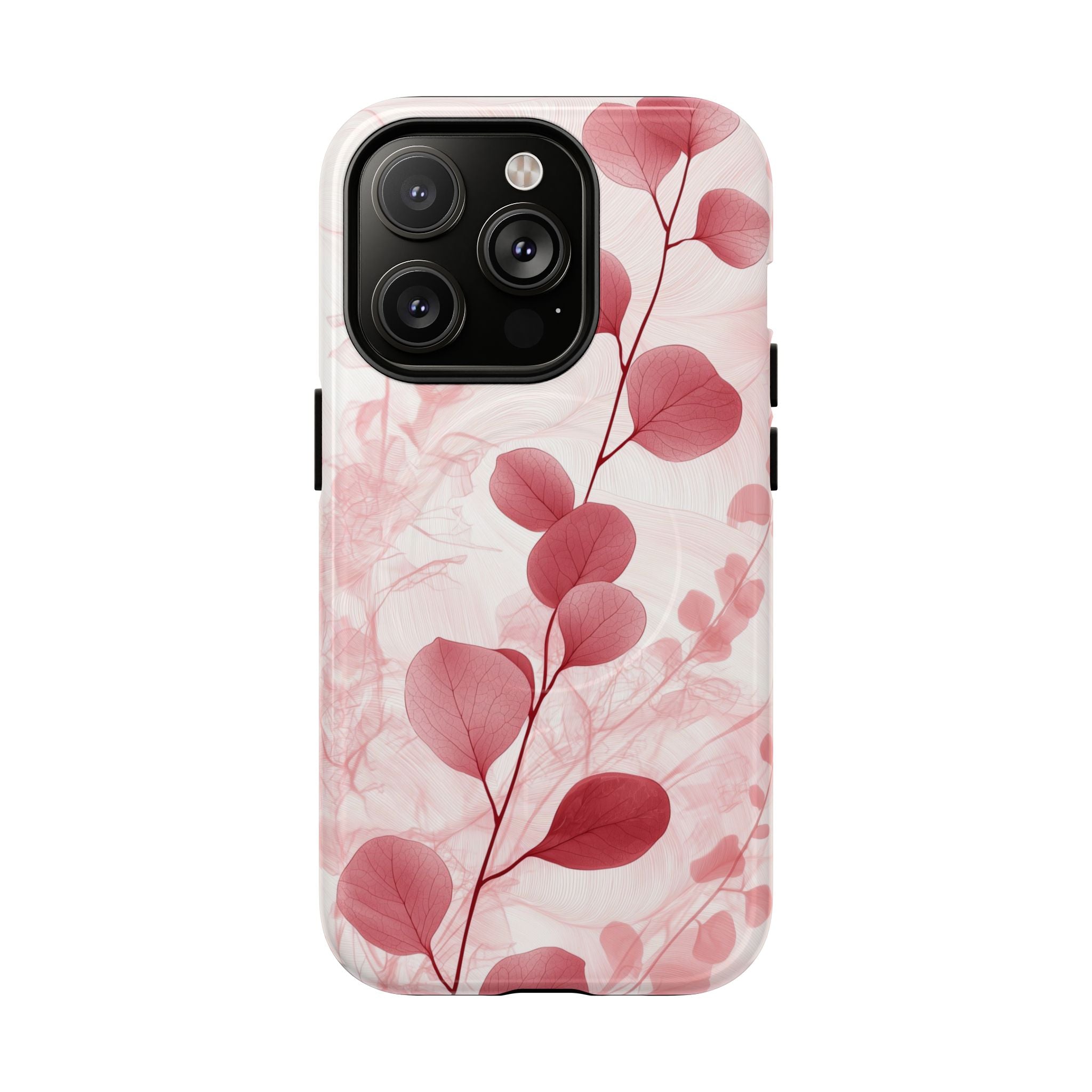 Pink Botanical Floral Eucalyptus MagSafe iPhone Case