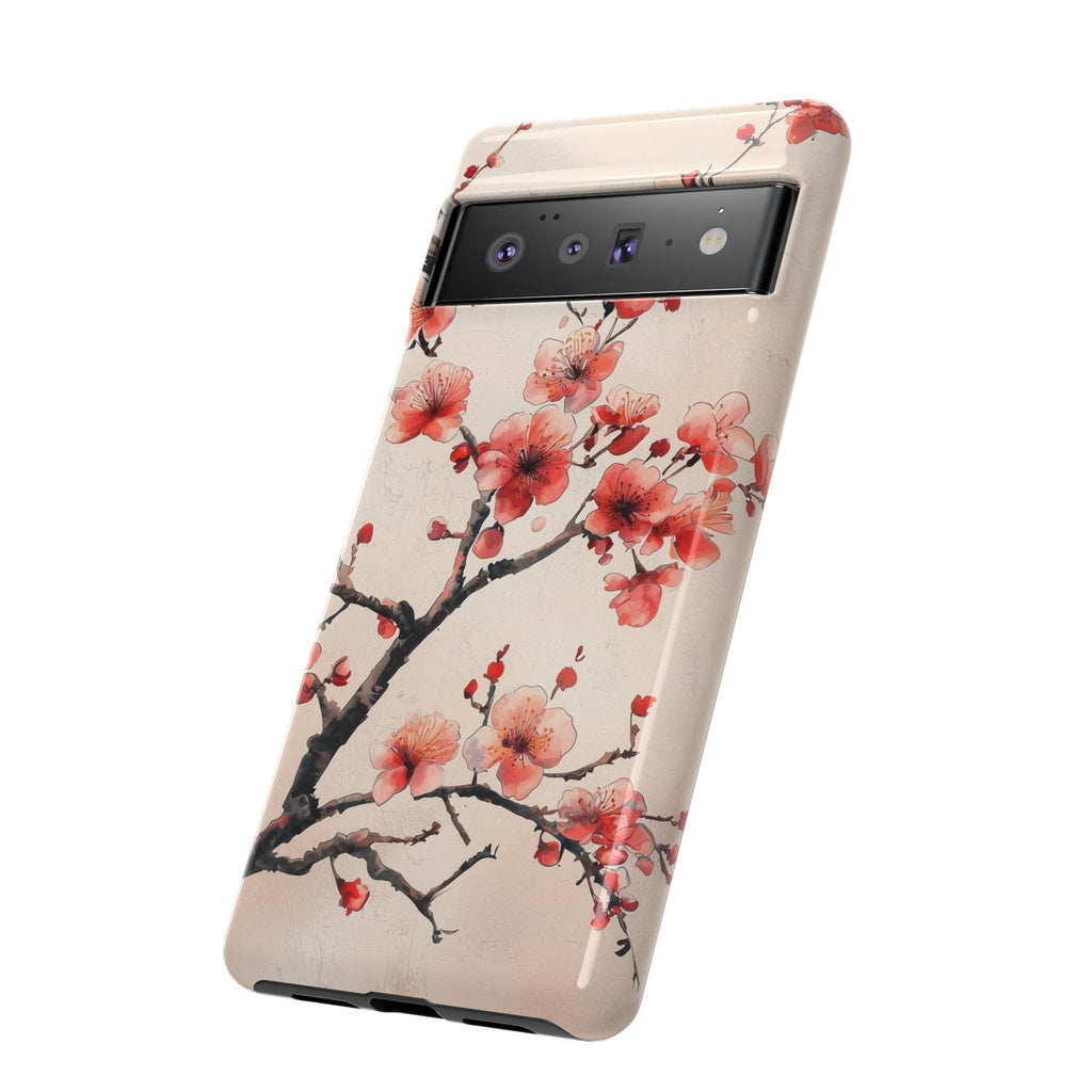 Cherry Blossom Google Pixel Phone Case | Pink Blossom Branch Design