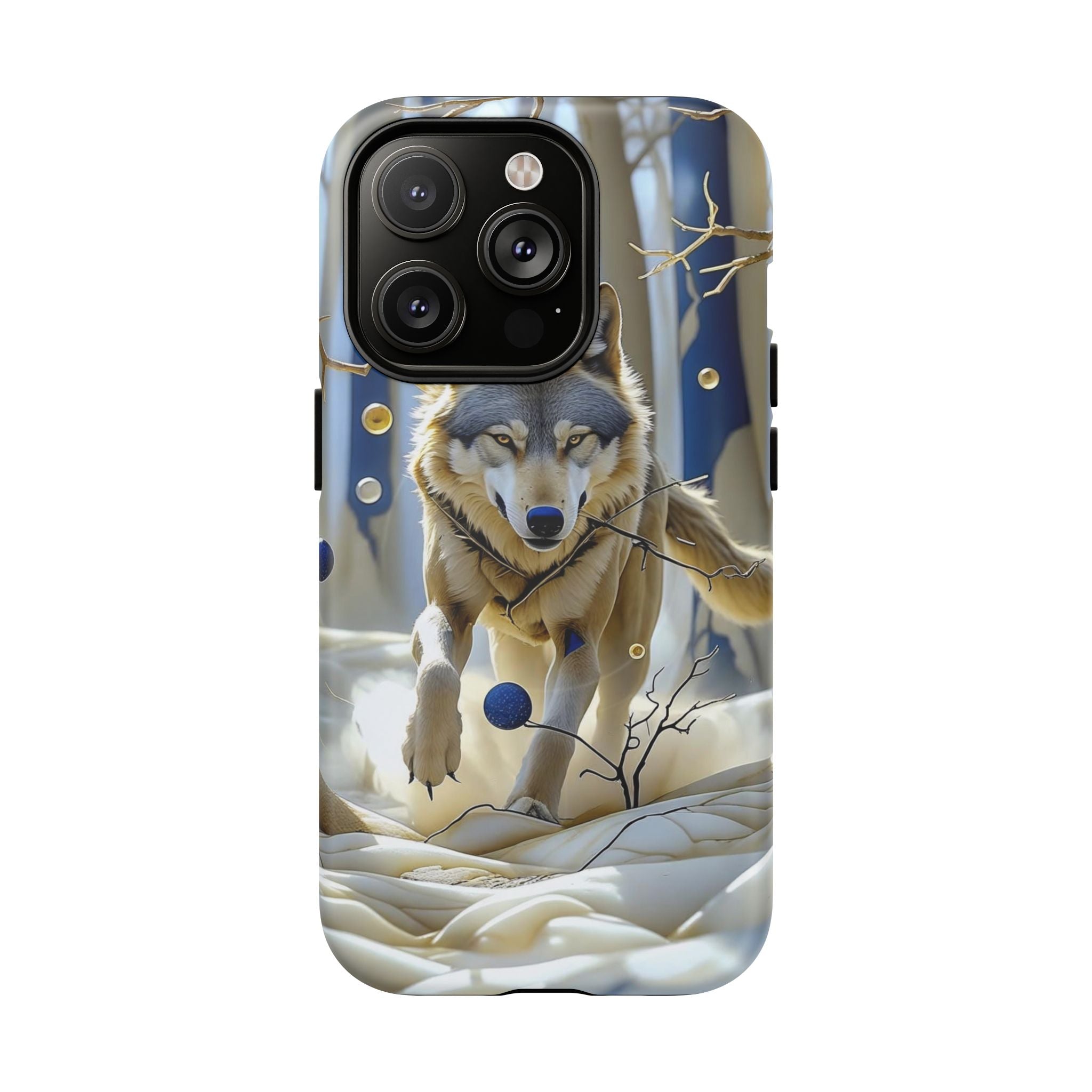 Wolf Running Tough MagSafe Protective iPhone Case