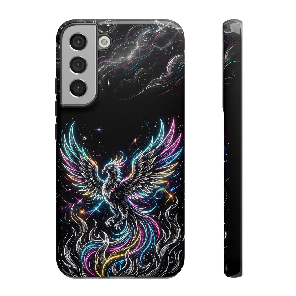 Colorful Neon Phoenix Tough Samsung Galaxy Phone Case