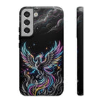 Colorful Neon Phoenix Tough Samsung Galaxy Phone Case