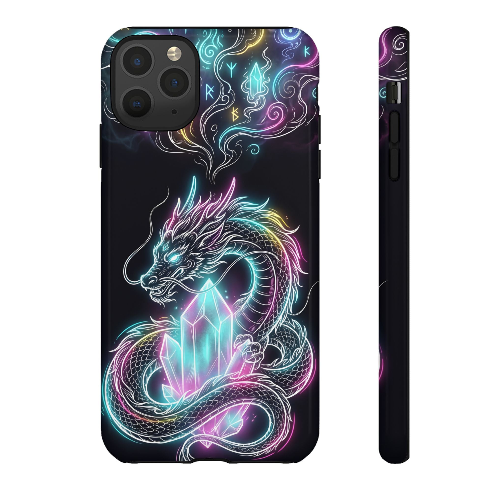 Neon Loong Crystal iPhone Case