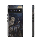 Owl Moon Google Pixel Phone Case | Woodland Forest Night Art