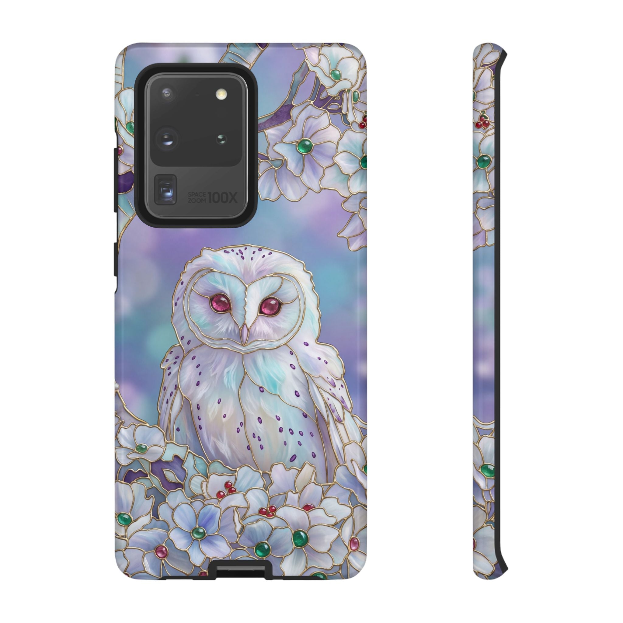 Floral Pastel Mystic Barn Owl Samsung Galaxy Case