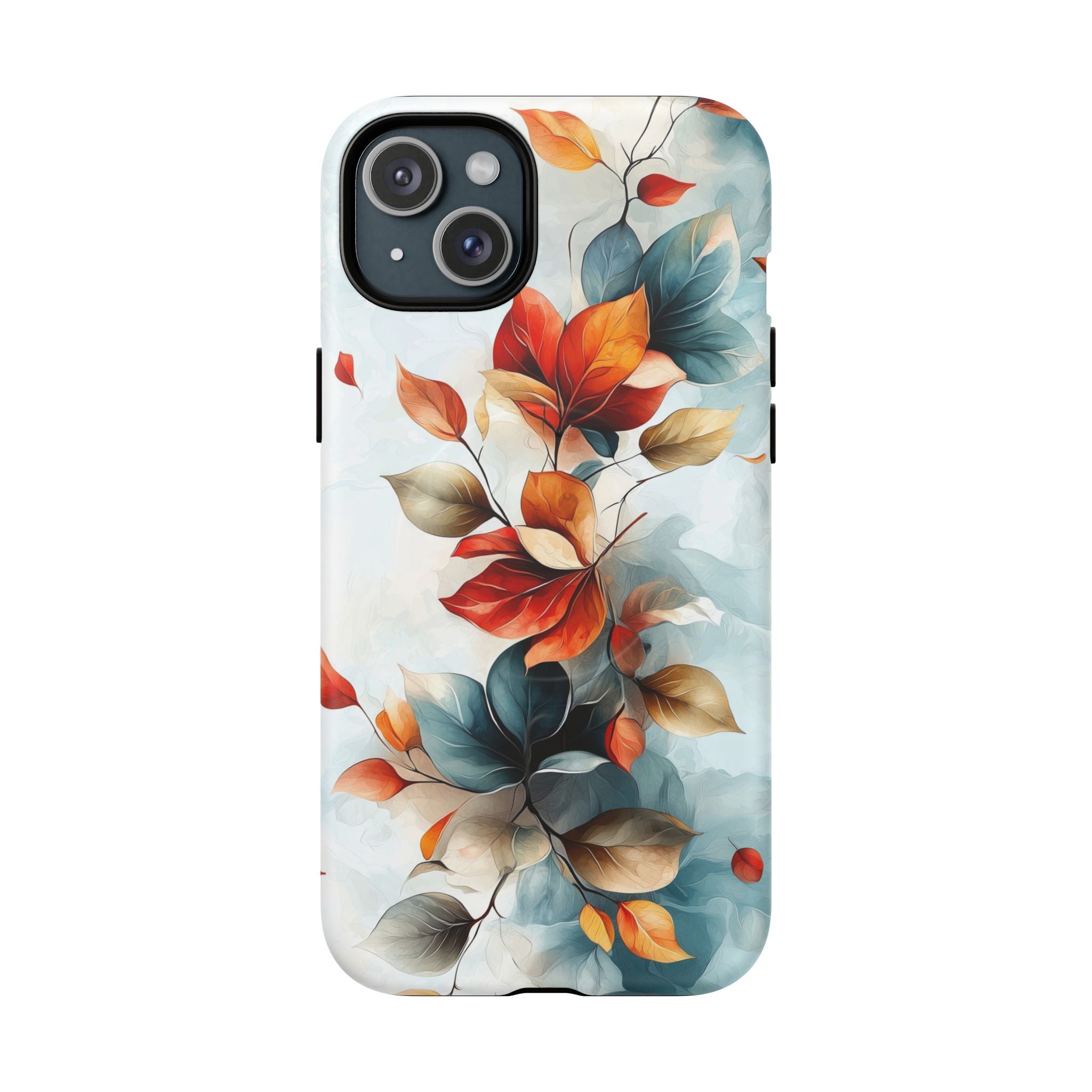 Custodia MagSafe resistente per iPhone con motivo floreale autunnali