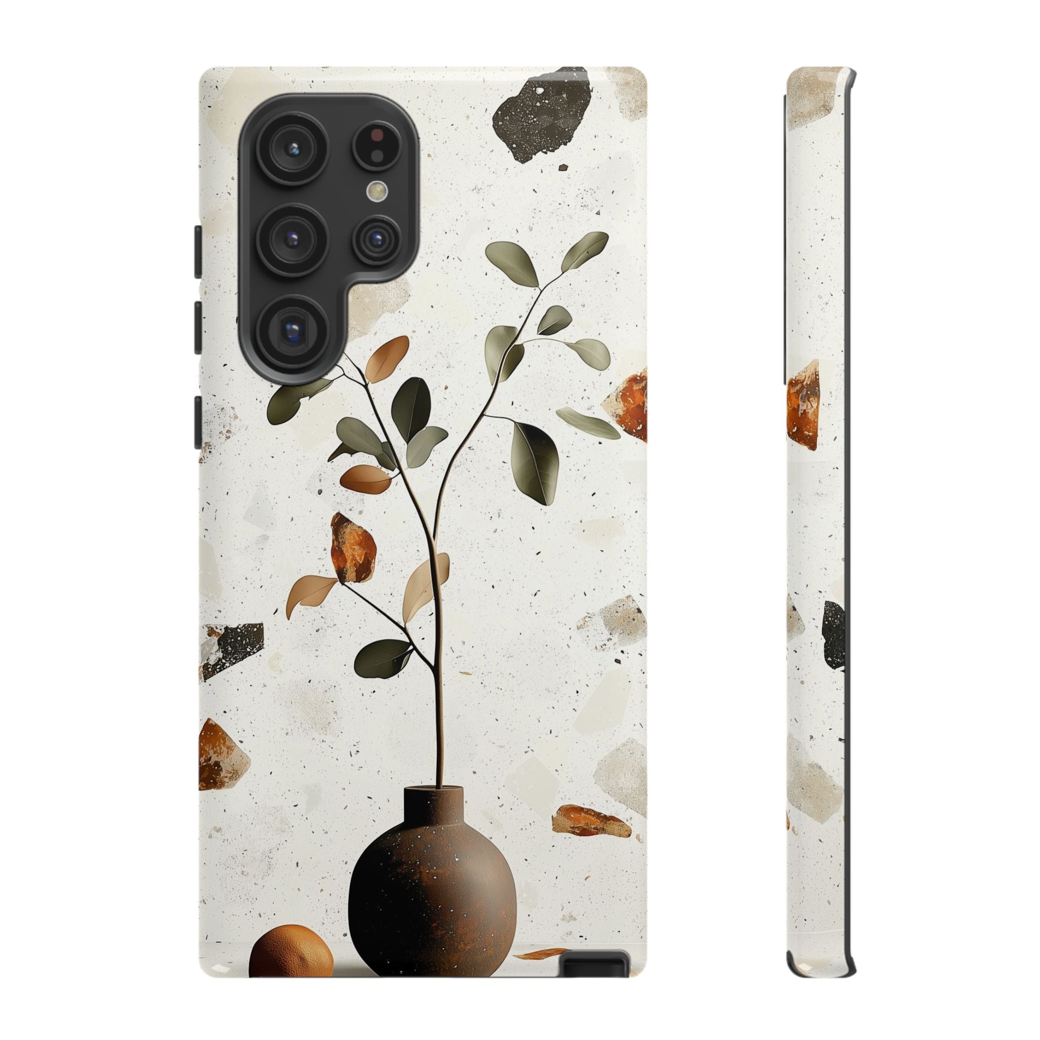 Floral Terrazzo Samsung Galaxy Case | Minimal Vase Botanical