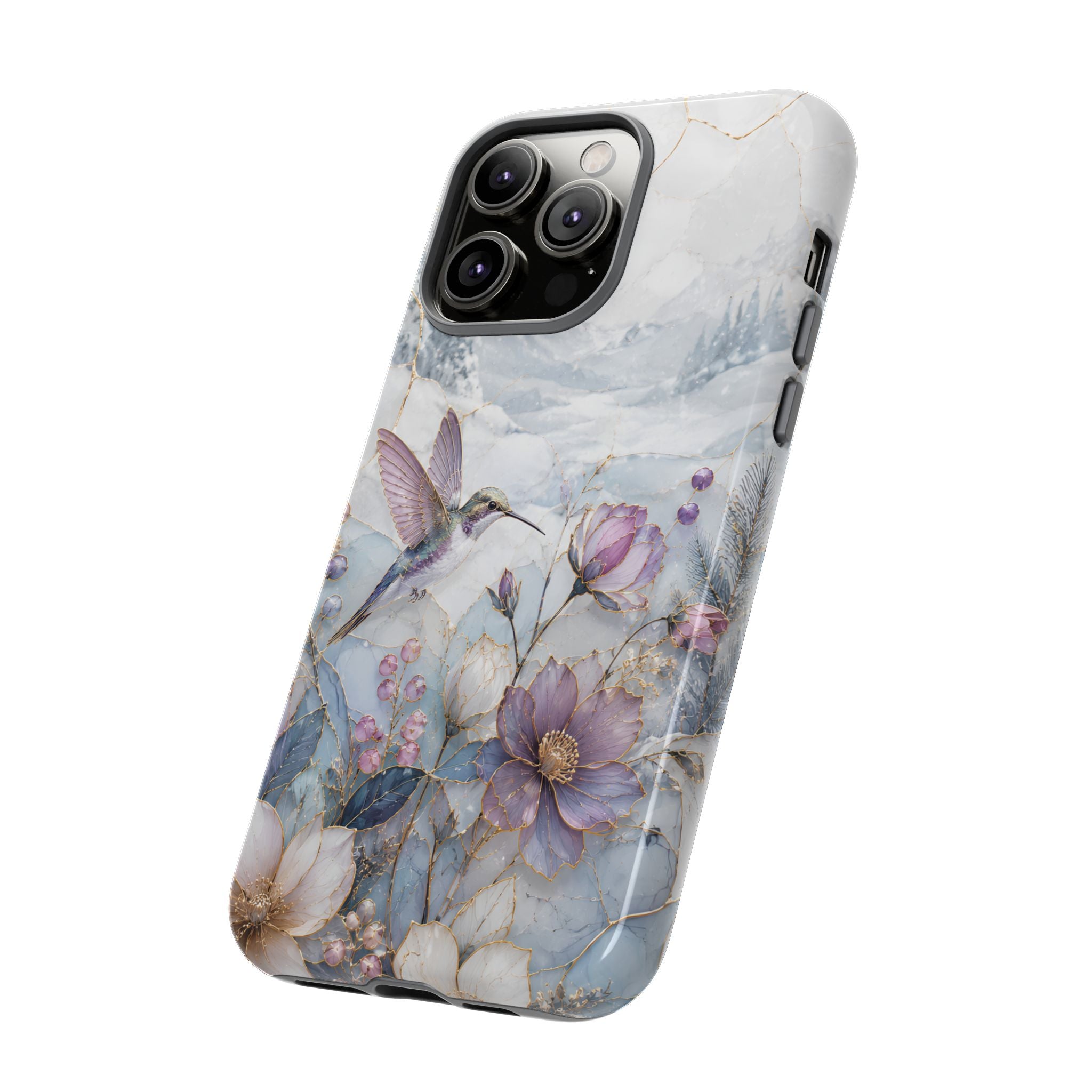 Hummingbird iPhone Case | Vintage Floral iPhone Case