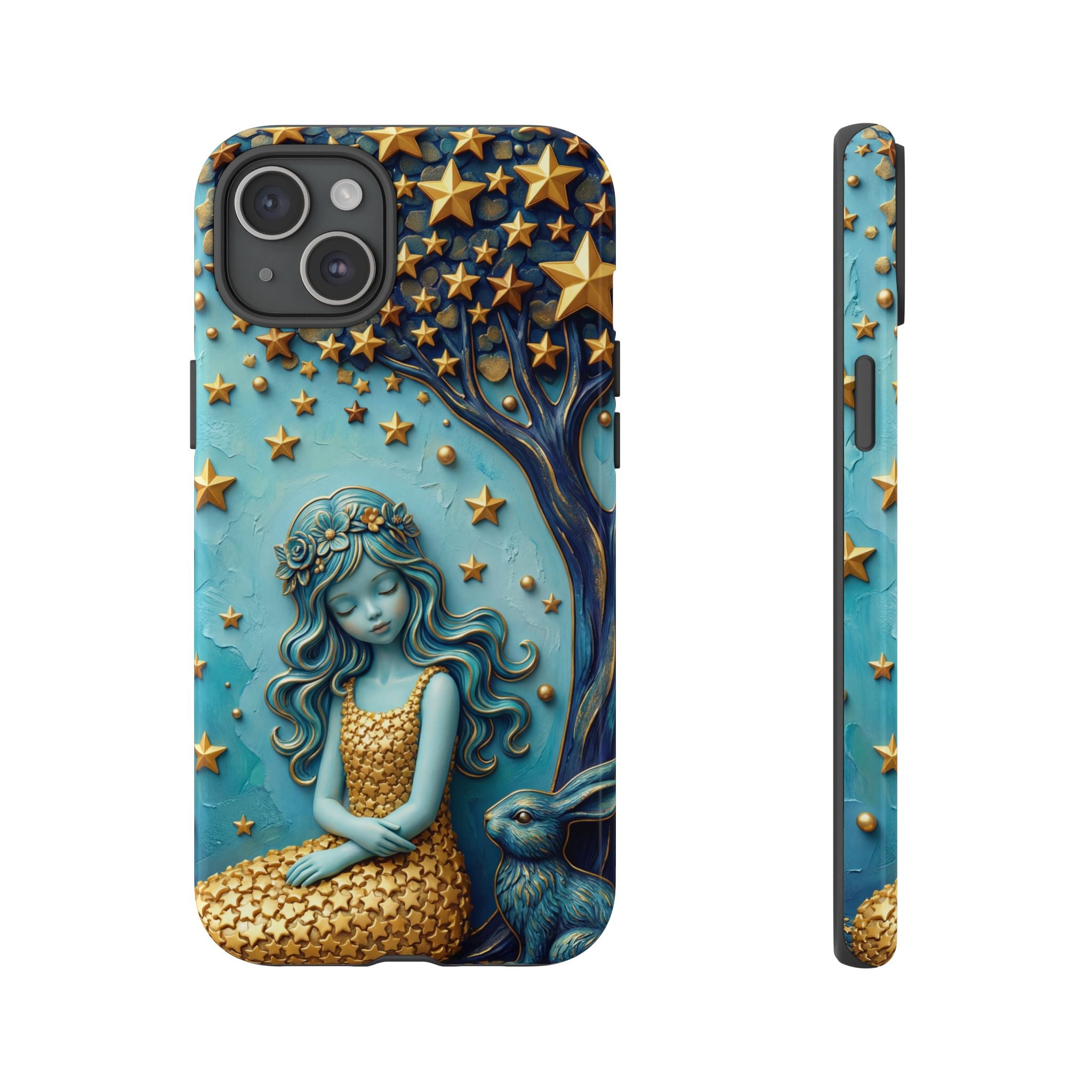 Dreamy Maiden & Star Tree iPhone Case