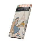 Paris Cafe  Google Pixel Phone Case | Cute Vintage Eiffel Tower Travel