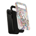 Custodia per telefono Google Pixel "Sax Player Art" | Illustrazione Jazz Stradale Pastello