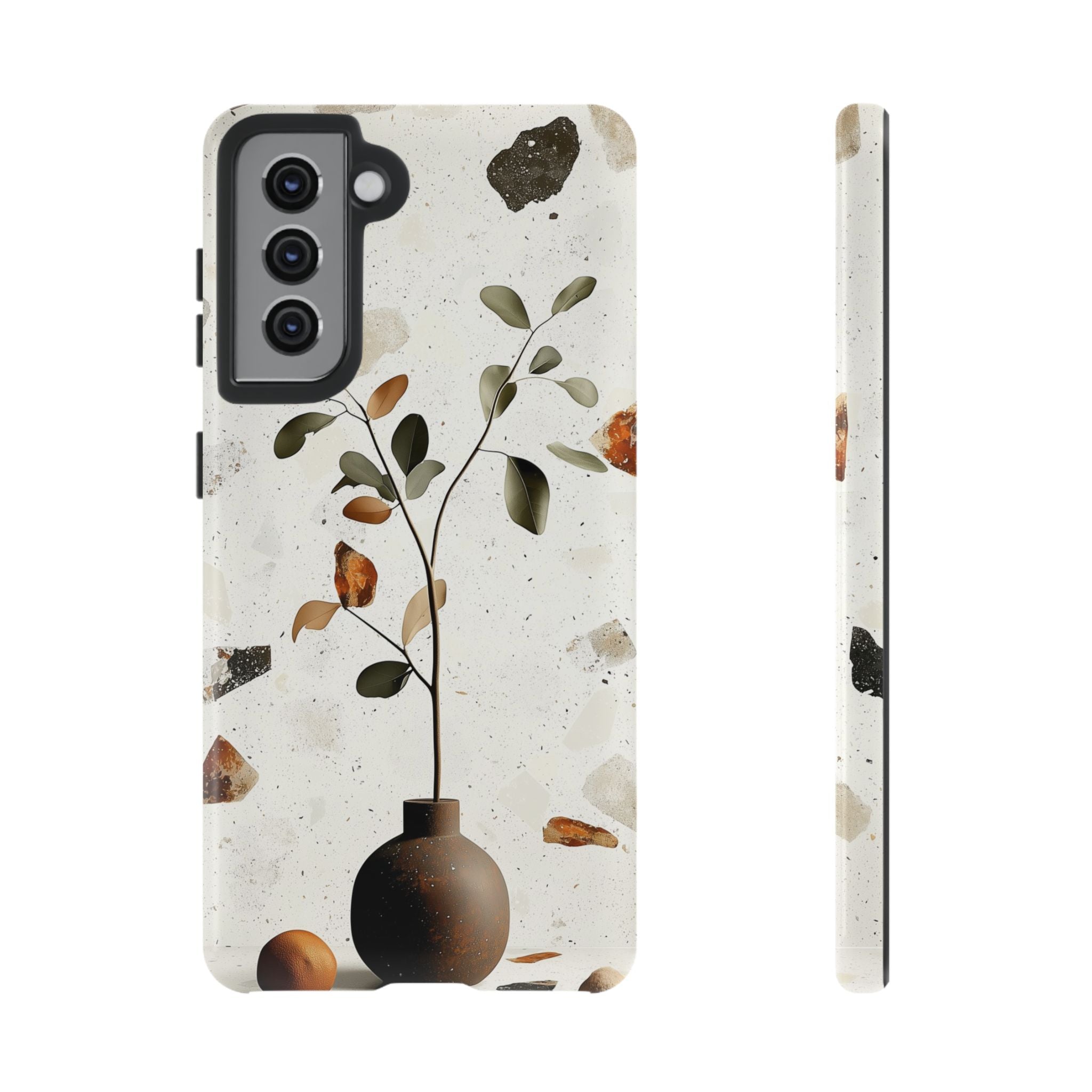 Floral Terrazzo Samsung Galaxy Case | Minimal Vase Botanical