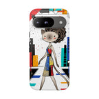 Cover per Google Pixel Catwalk City | Gatto carino alla moda
