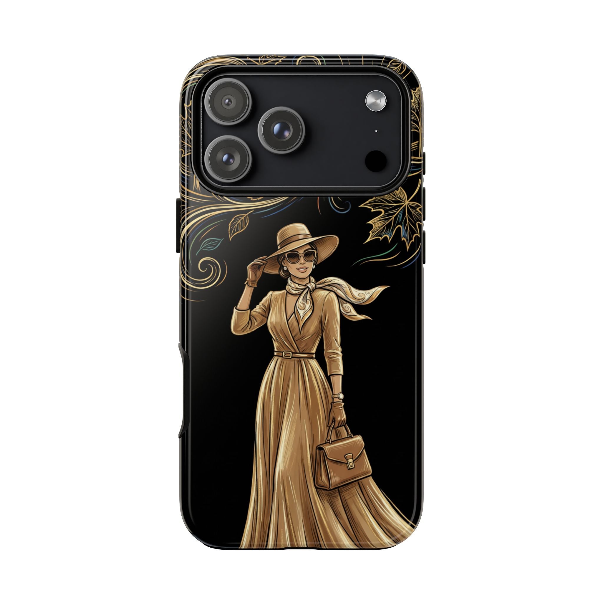 Vintage Autumn Lady iPhone Case