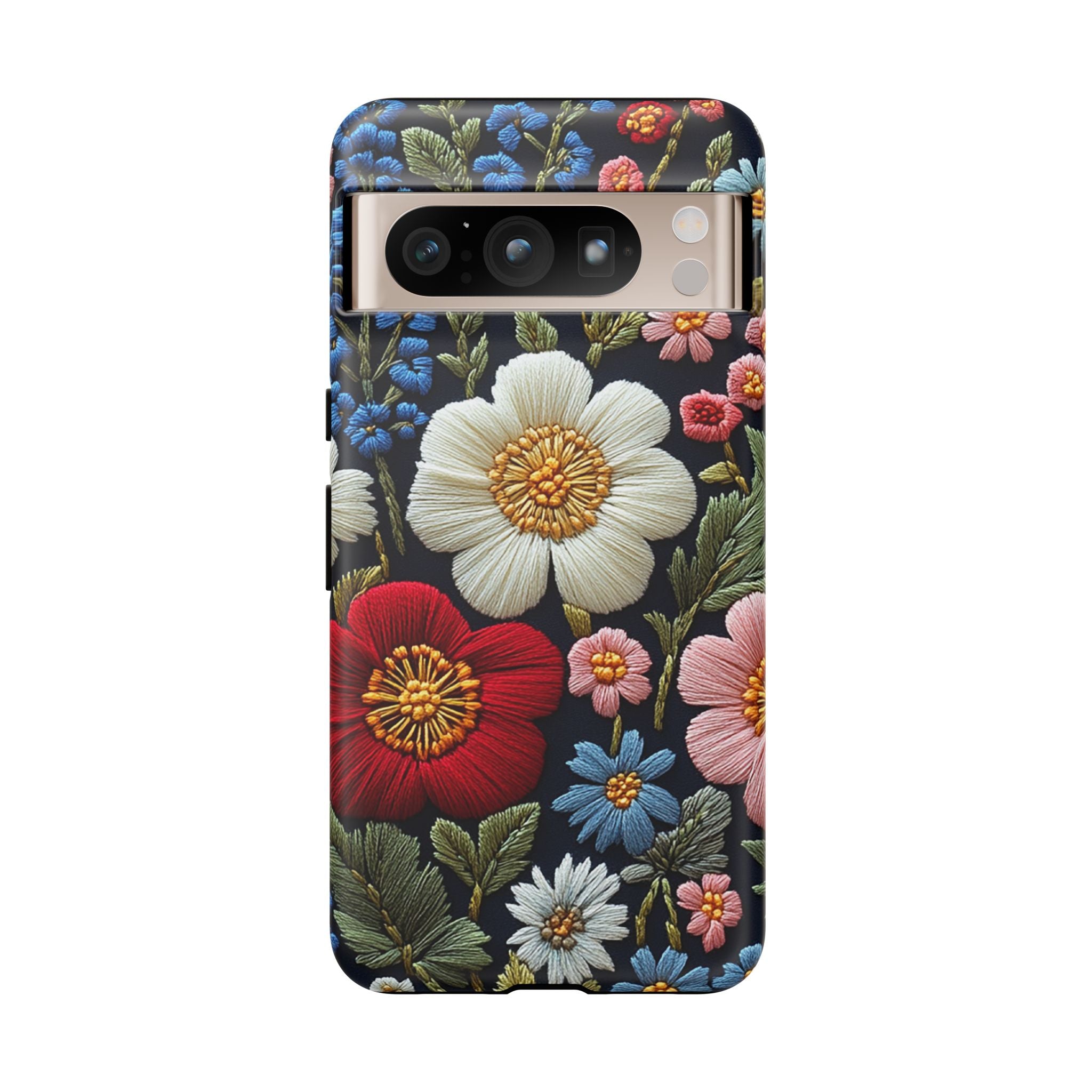 Floral Embroidered Garden Google Pixel Case