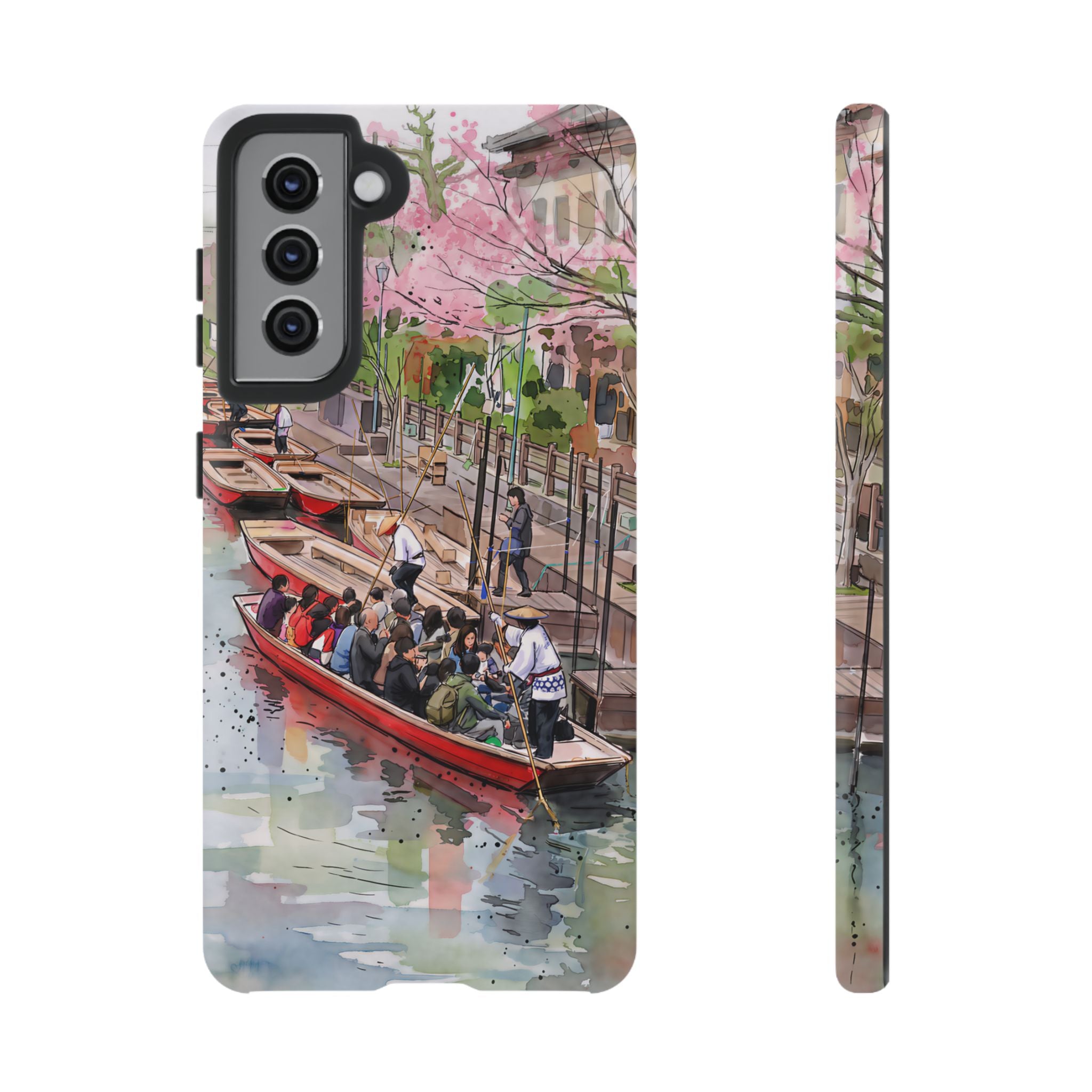 Japan Canal Boat Serenity | Art Samsung Galaxy Phone Case