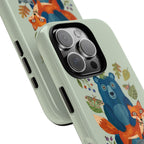 Woodland Stack iPhone Case | Cute Bear, Fox & Owl Protective Cover