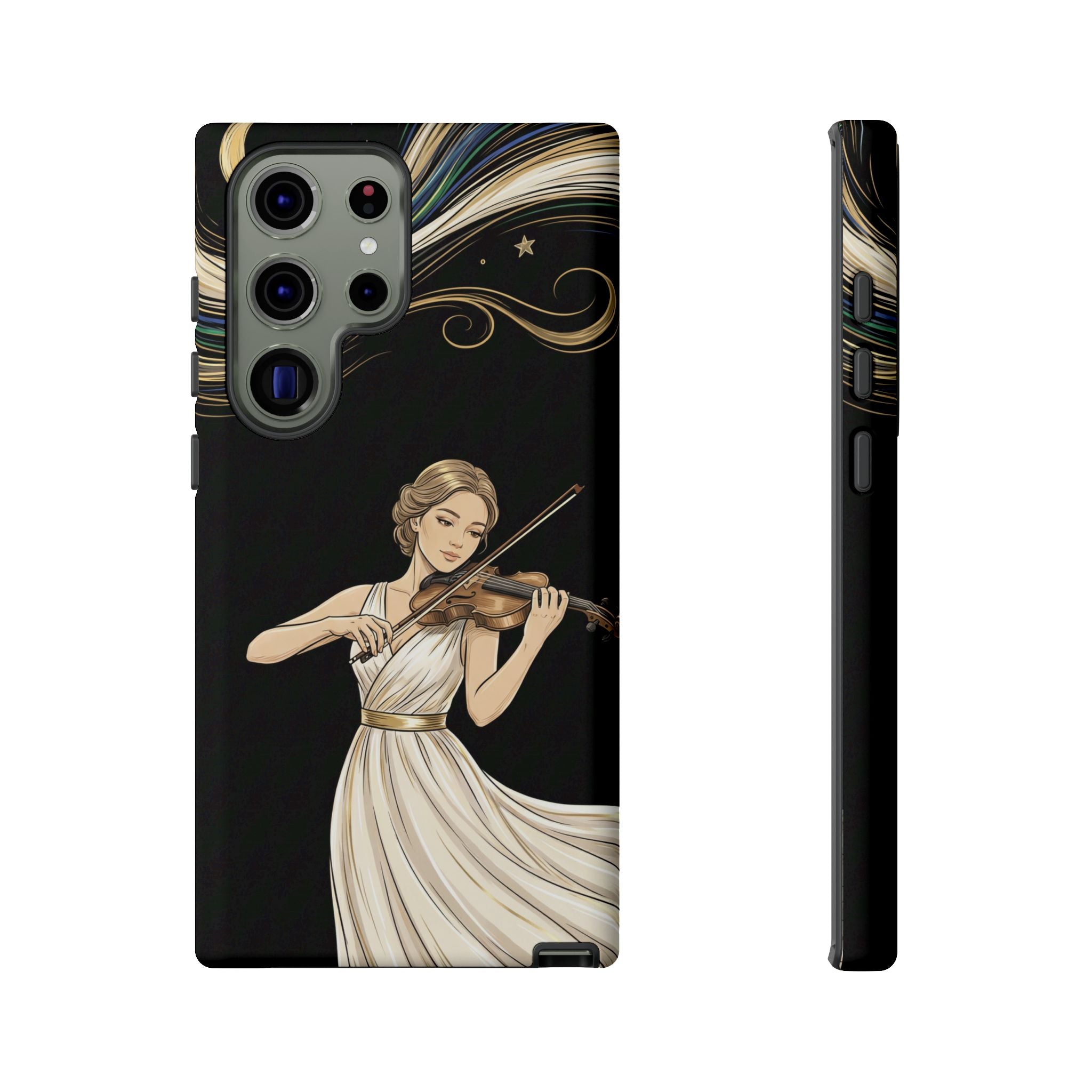 Violinist Samsung Galaxy Phone Case | Elegant Classical Musicist Design
