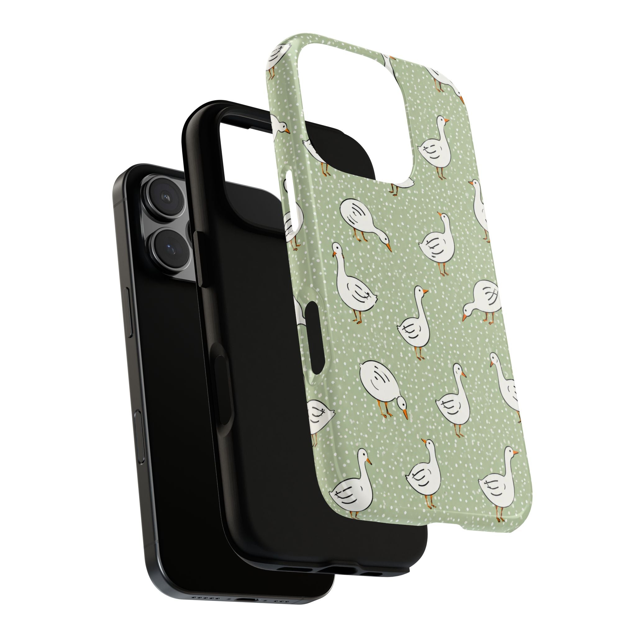Goose iPhone Case | Cute White Goose Pattern Cover