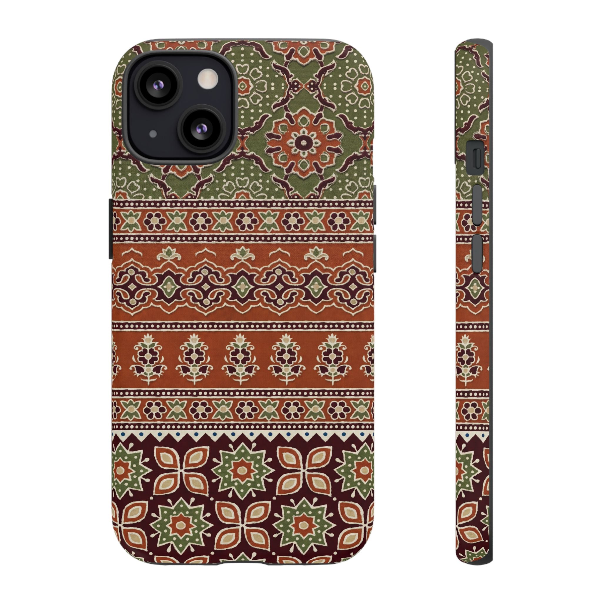 Batik Floral Protective iPhone Case