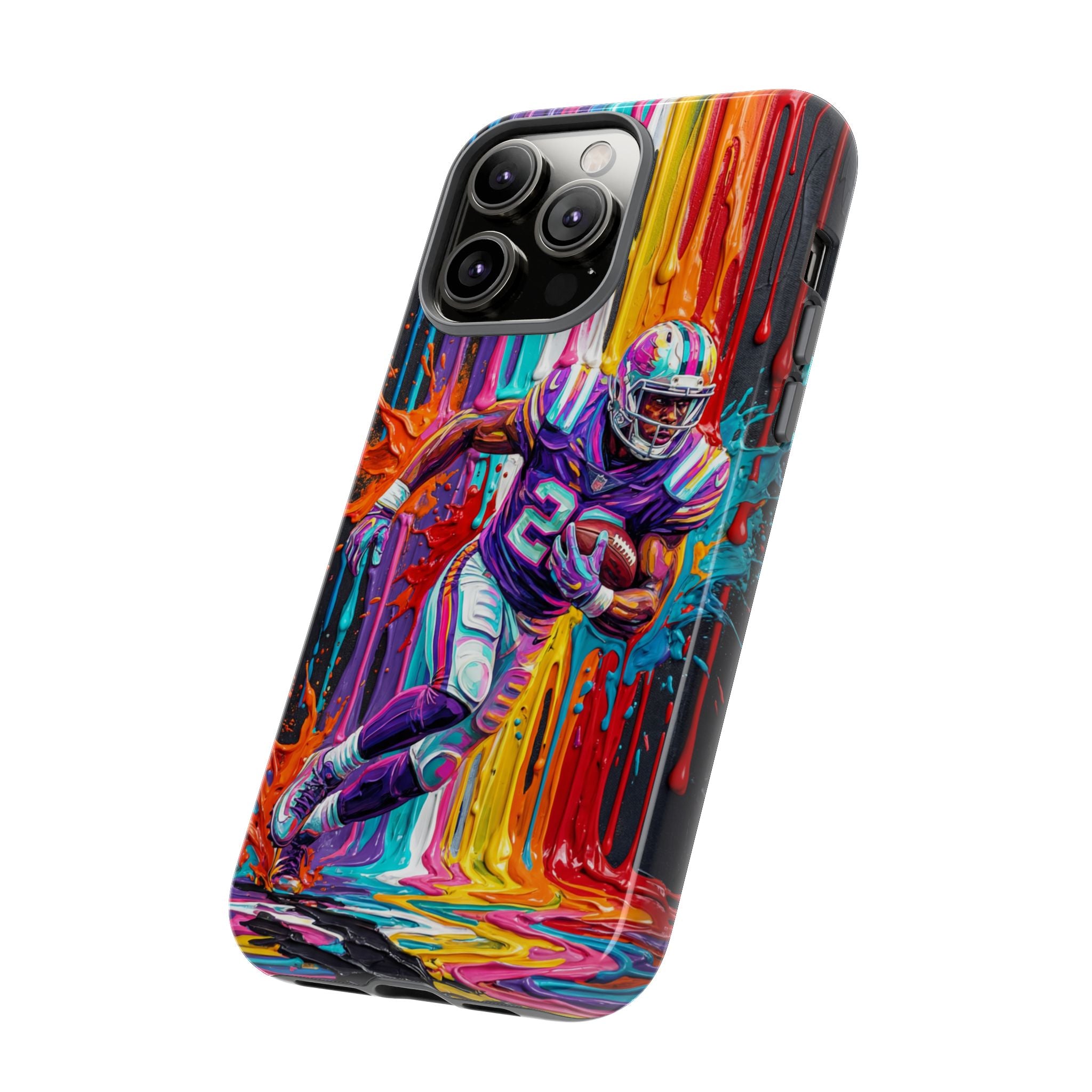 Vibrant American Football Runner iPhone Case