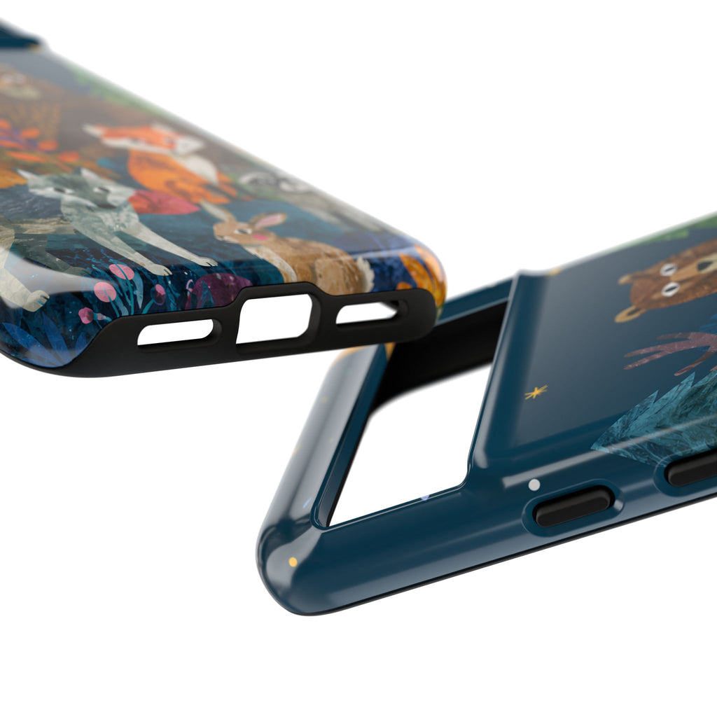 Forest Friends Google Pixel Phone Case | Nighttime Woodland Animals Design