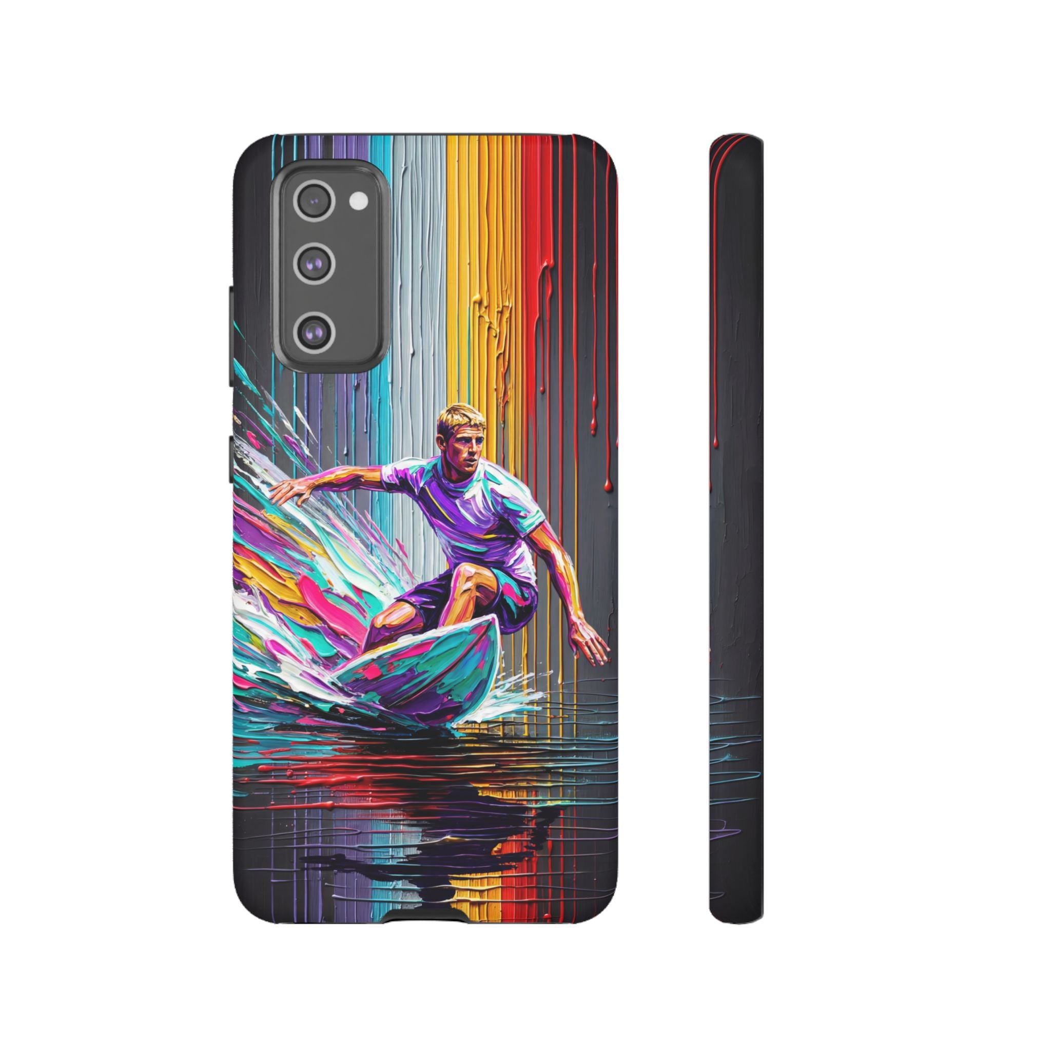 Surfing Rainbow Tough Samsung Galaxy Phone Case
