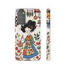 Whimsical Chef Kitchen Illustration Samsung Galaxy Phone Case