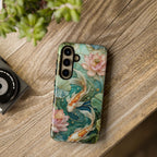 Koi Fish Samsung Galaxy Phone Case | Lotus Pond Art Cover