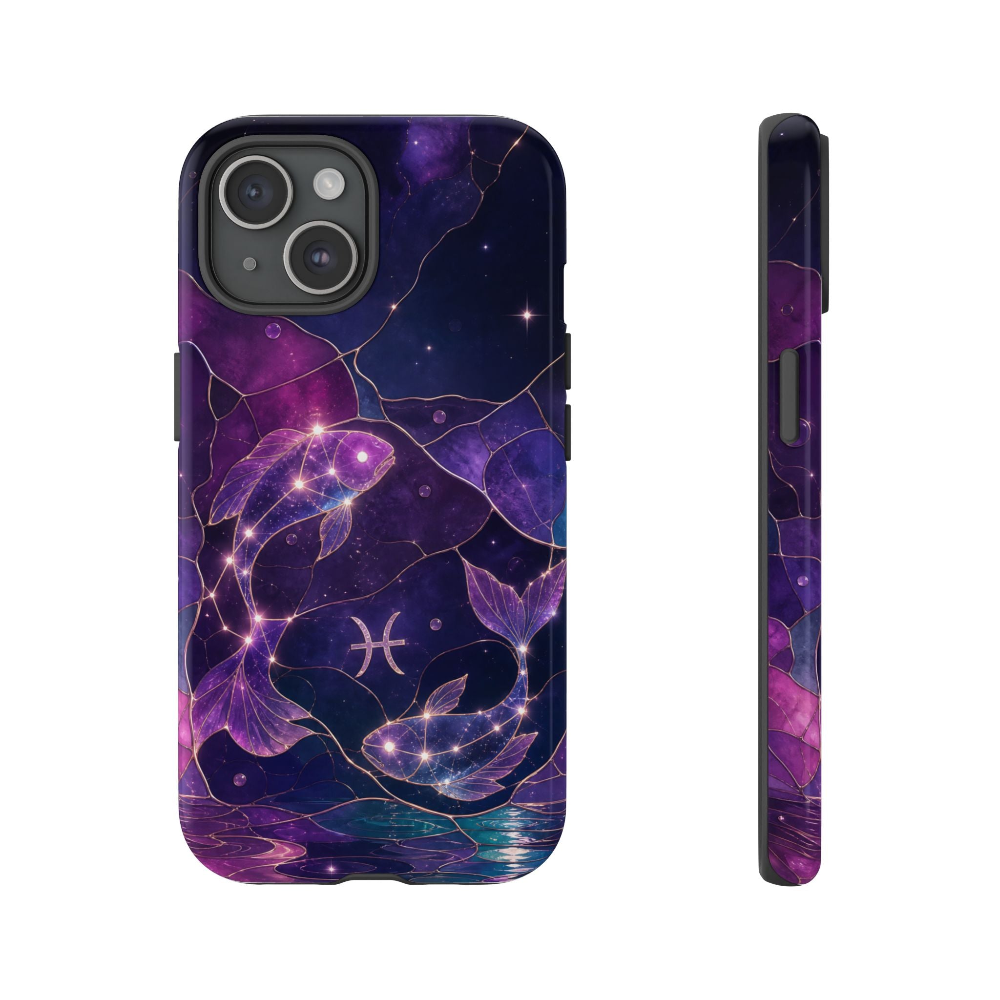 Pisces Zodiac iPhone Case | Celestial Fish iPhone Case