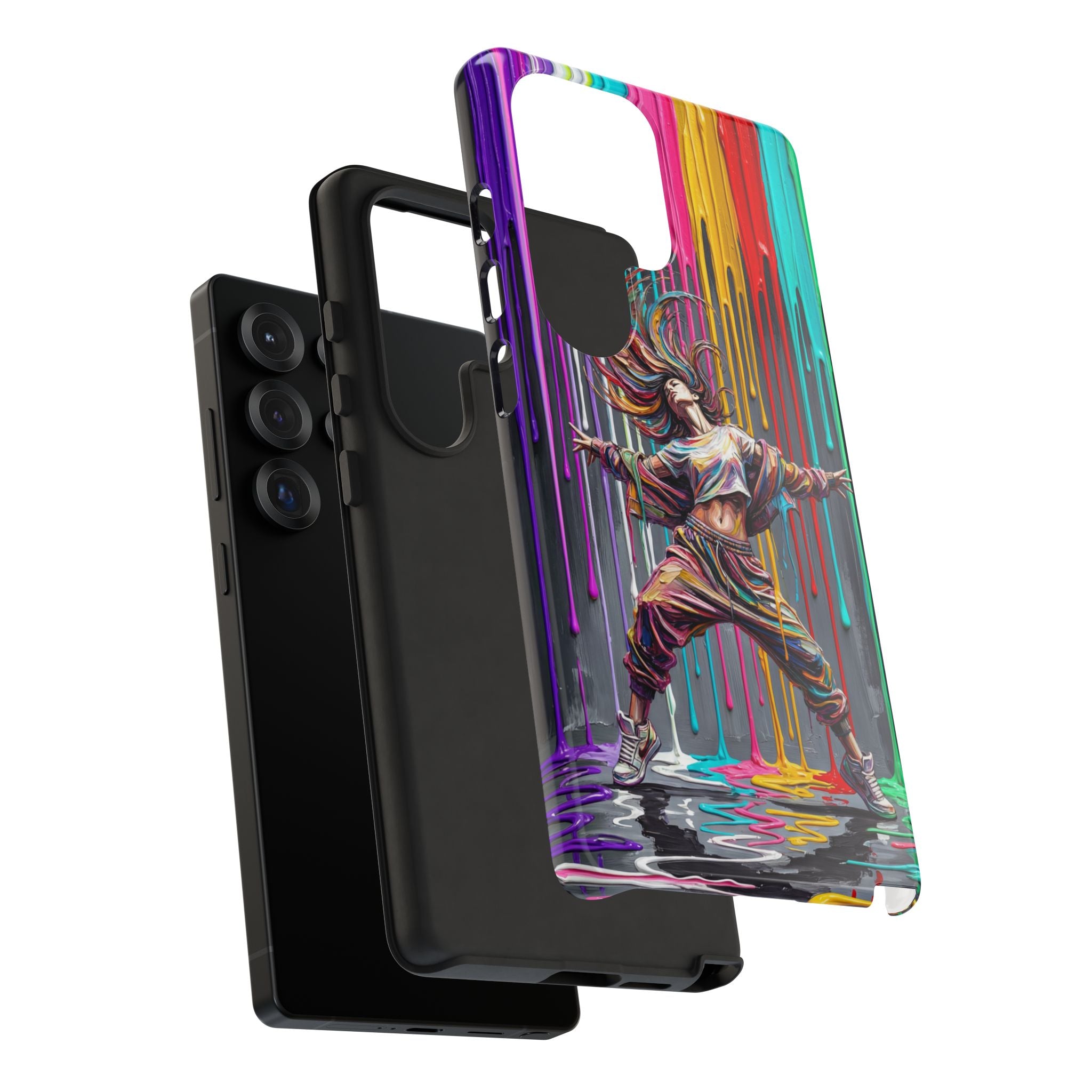 Samsung Galaxy Phone Case | Colorful Street Dance Drip Design