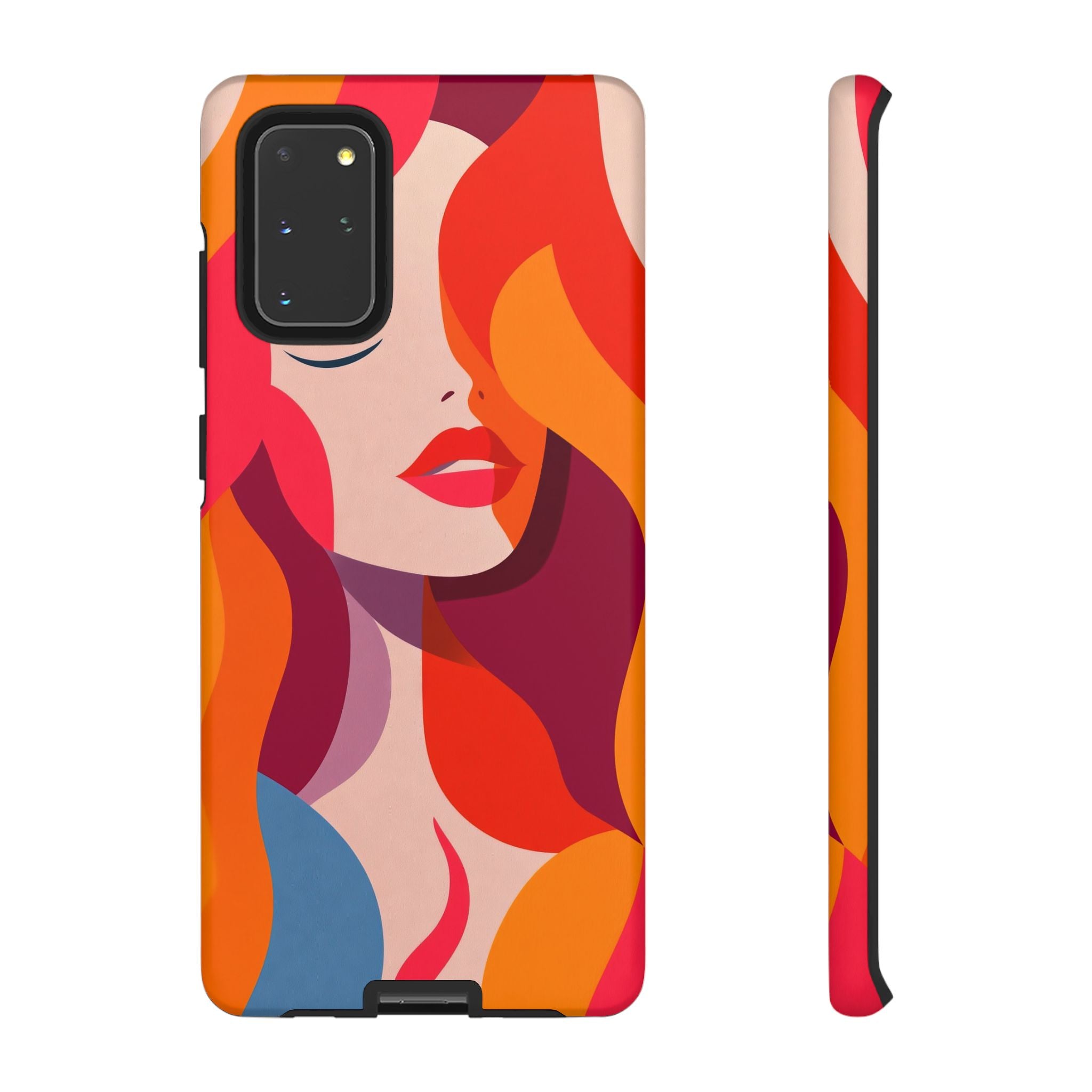 Retro Pop Art Woman Samsung Galaxy Case | Bold Colourful Abstract Portrait
