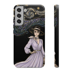 Starry Night Lavender Woman Samsung Galaxy Phone Case | Artistic Protective Tough Case
