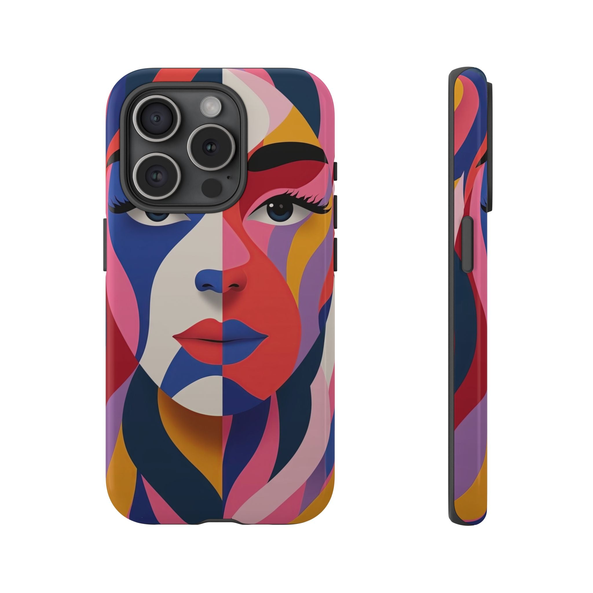 Abstract Colourful Face iPhone Case | Vibrant Pop Art
