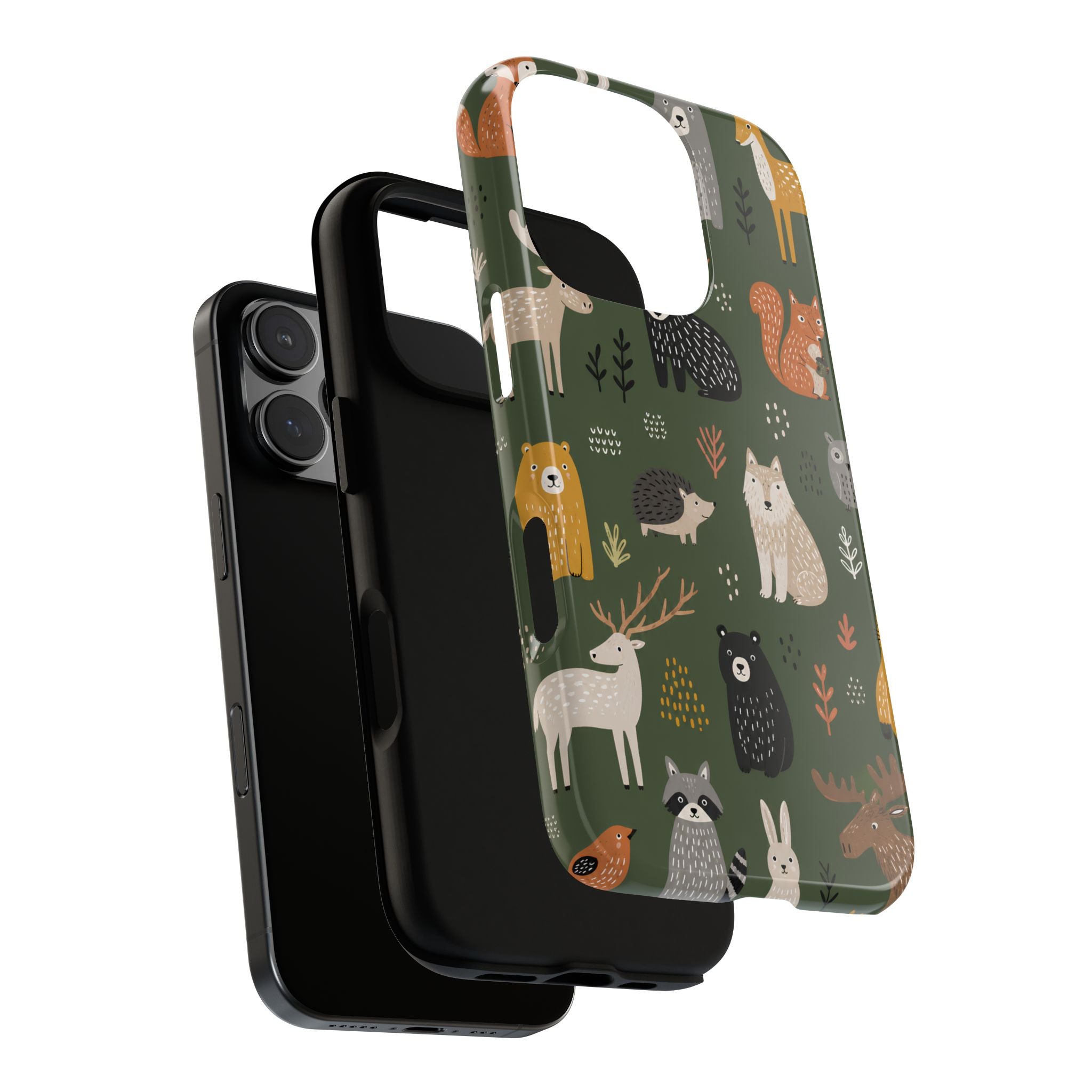 Woodland Animals iPhone Case | Forest Creature Art Cover