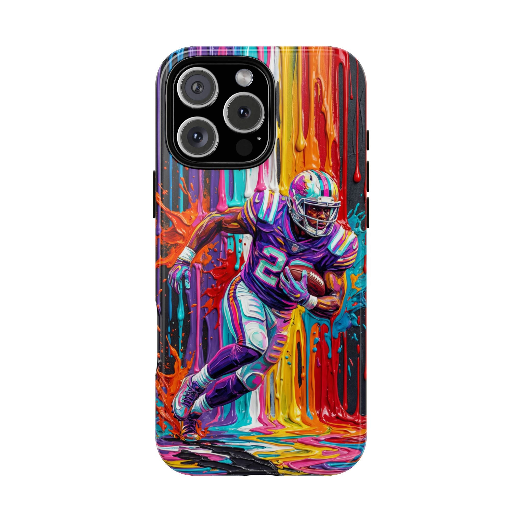 Vibrant American Football Runner iPhone Case
